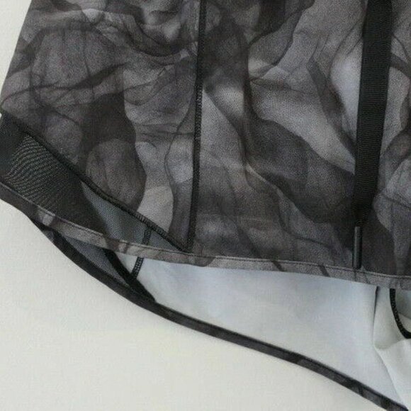 NWT LULULEMON MNTM/BLK Black Grey Multi 4 Way Stretch Hotty Hot Shorts 10 - Picture 3 of 7